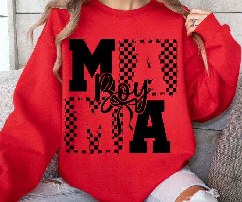 Boy Mama Checkered