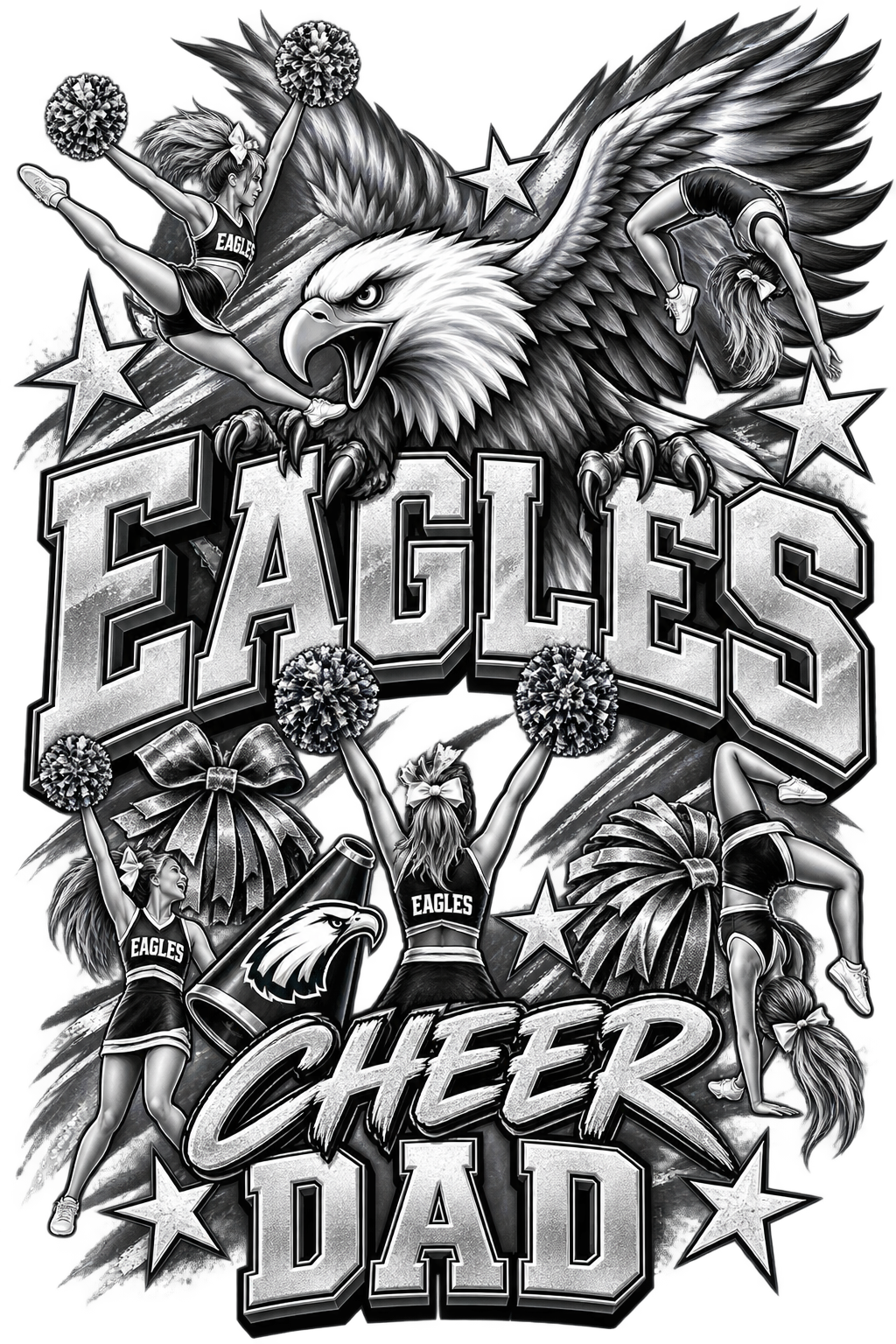 Eagles Cheer Dad