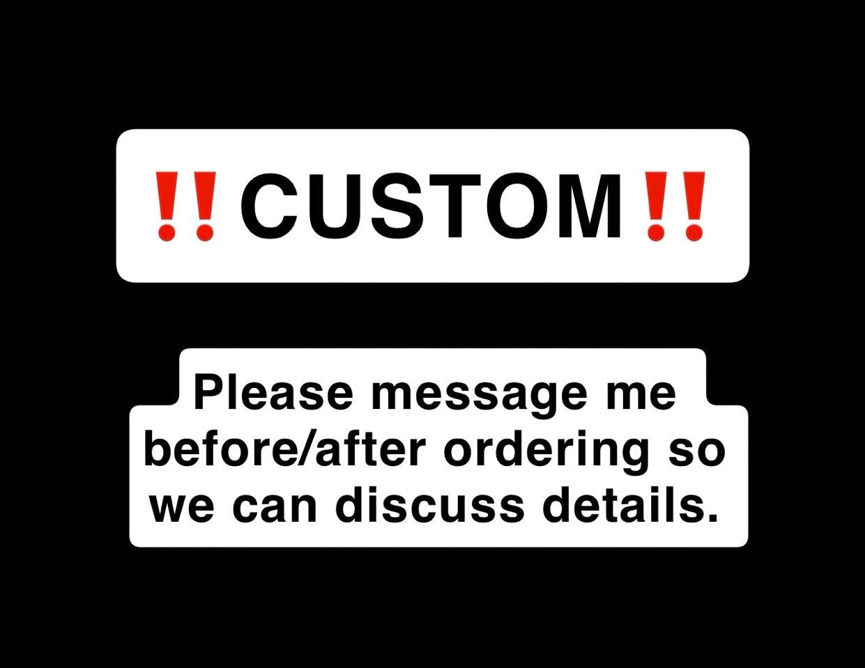 CUSTOM MERCH