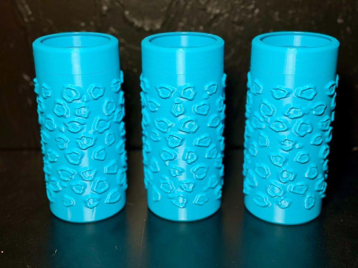 Teal Koozie Leopard