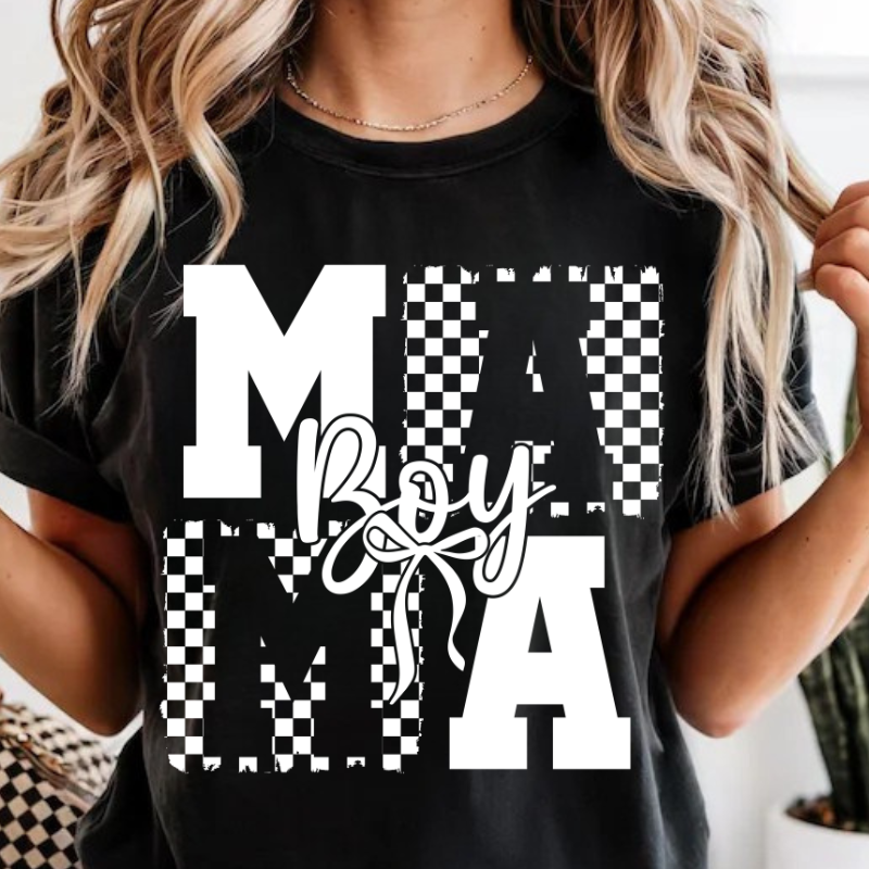 Boy Mama Checkered