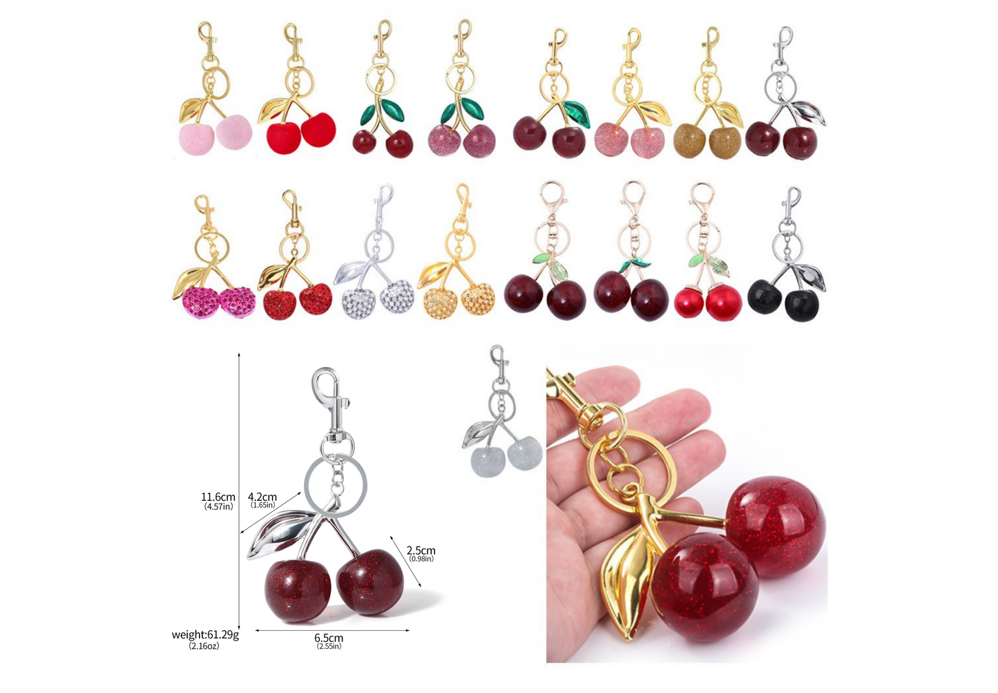 Cherry Purse Charm