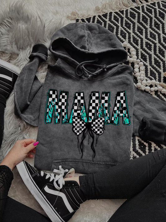 Bow Checkered Mama