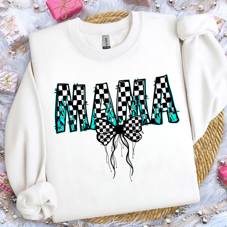 Bow Checkered Mama