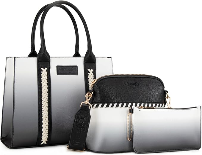 Wrangler 3Pcs Tote Bag, Crossbody, & Handbag