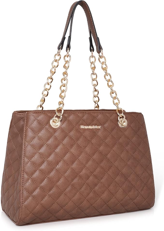 Montana West MEDIUM Quilted Tote Bag
