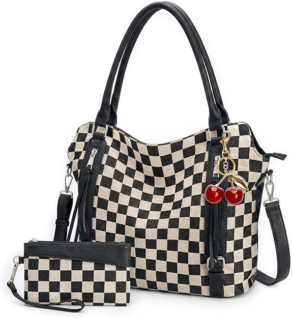 Large Handbag, Wallet, & Cherry Charm