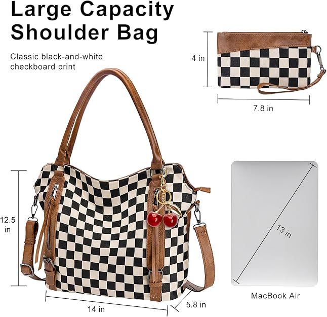 Large Handbag, Wallet, & Cherry Charm