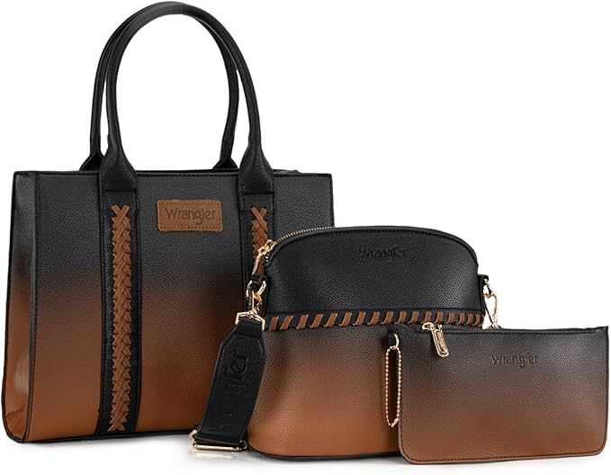 Wrangler 3Pcs Tote Bag, Crossbody, & Handbag