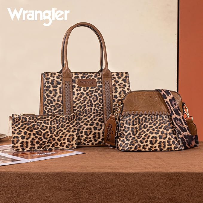 Wrangler 3Pcs Tote Bag, Crossbody, & Handbag