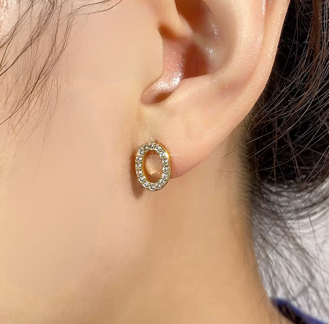 Circle Stud Earrings