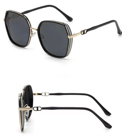 Oval Sunglasses Metal Frame