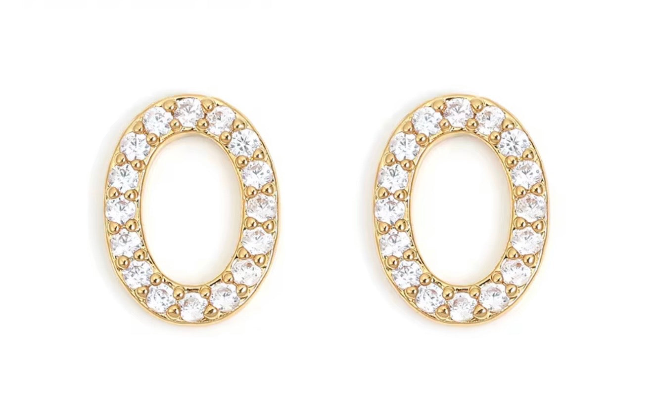 Circle Stud Earrings