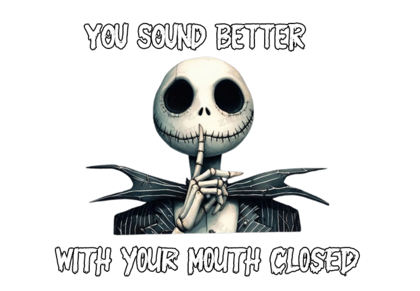 Mouth Closed Skellington