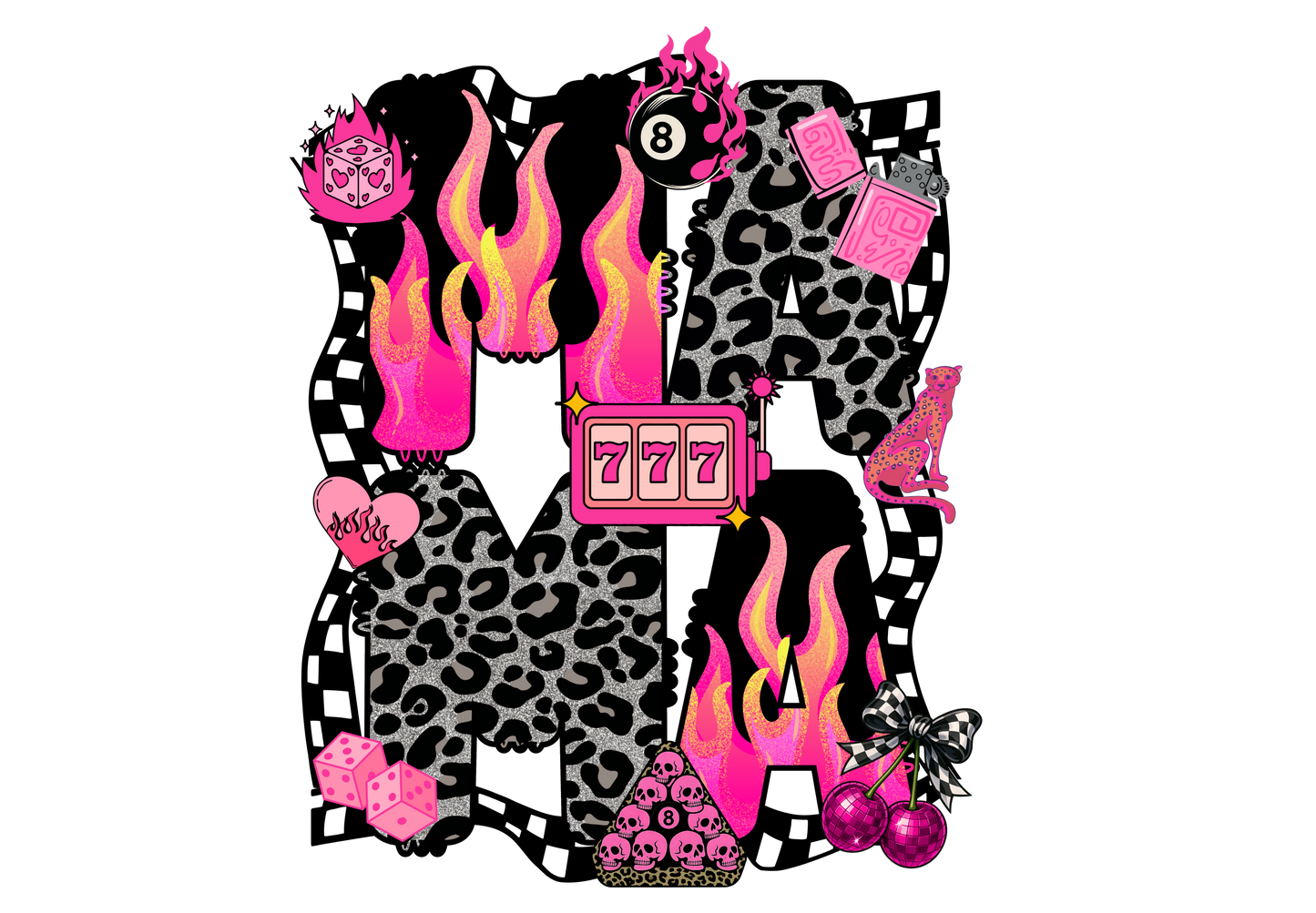 Mama Flames Pink