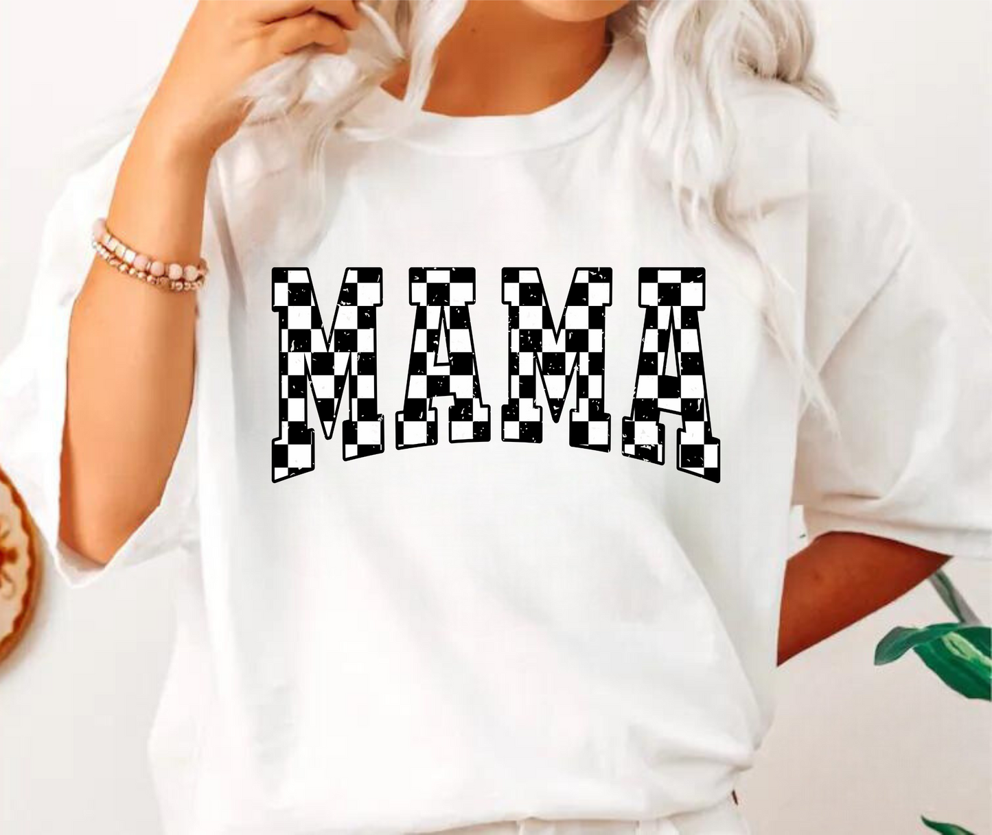 B/W Mama Checkered