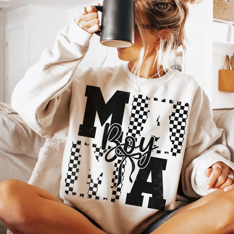 Boy Mama Checkered