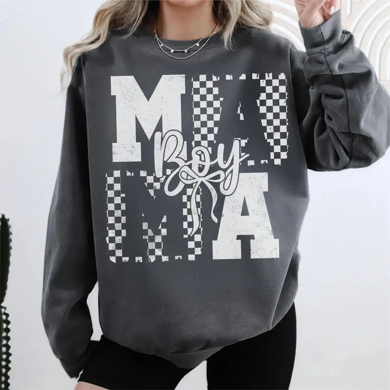 Boy Mama Checkered