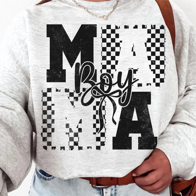 Boy Mama Checkered