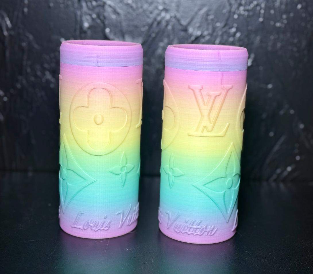 Rainbow Glow in Dark Koozie