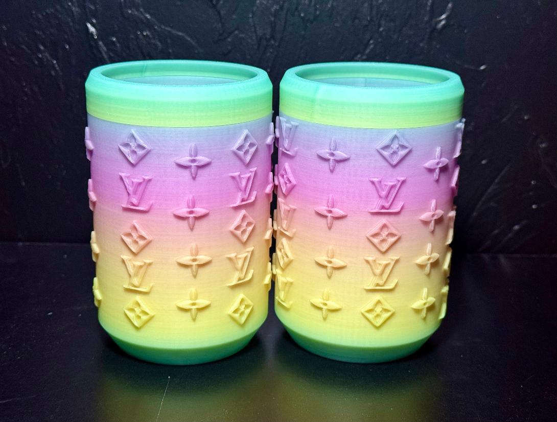 Rainbow Glow in Dark Koozie