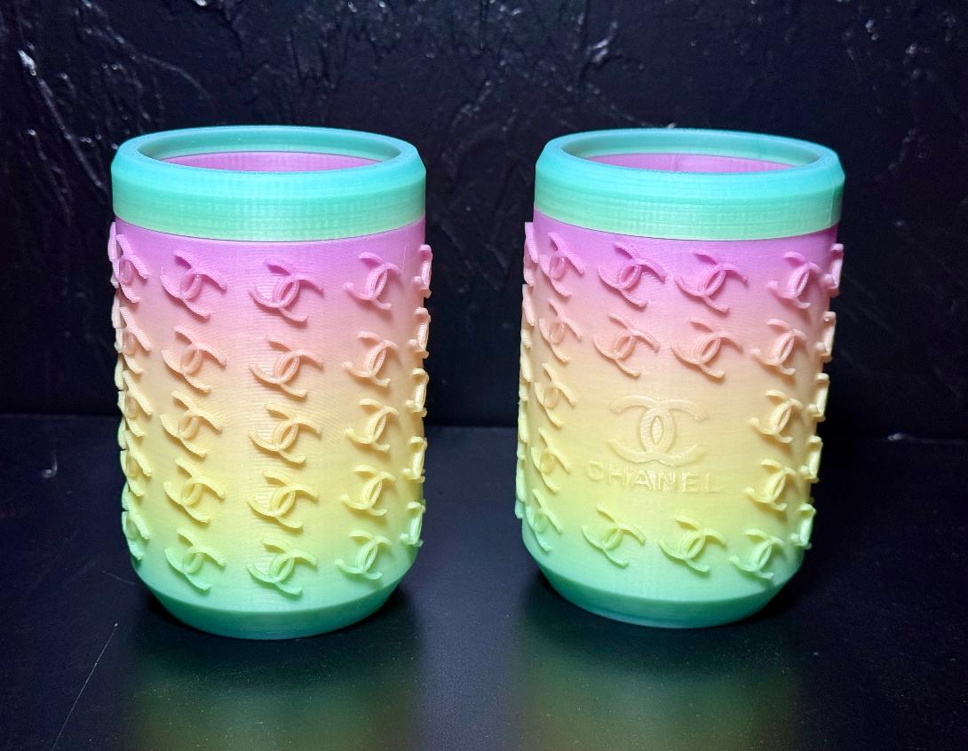 Rainbow Glow in Dark Koozie