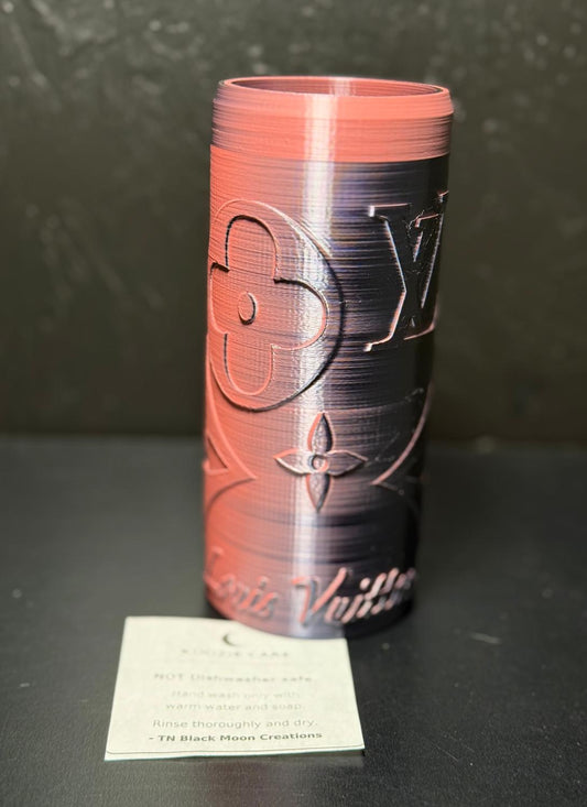 Pink & Black Koozie