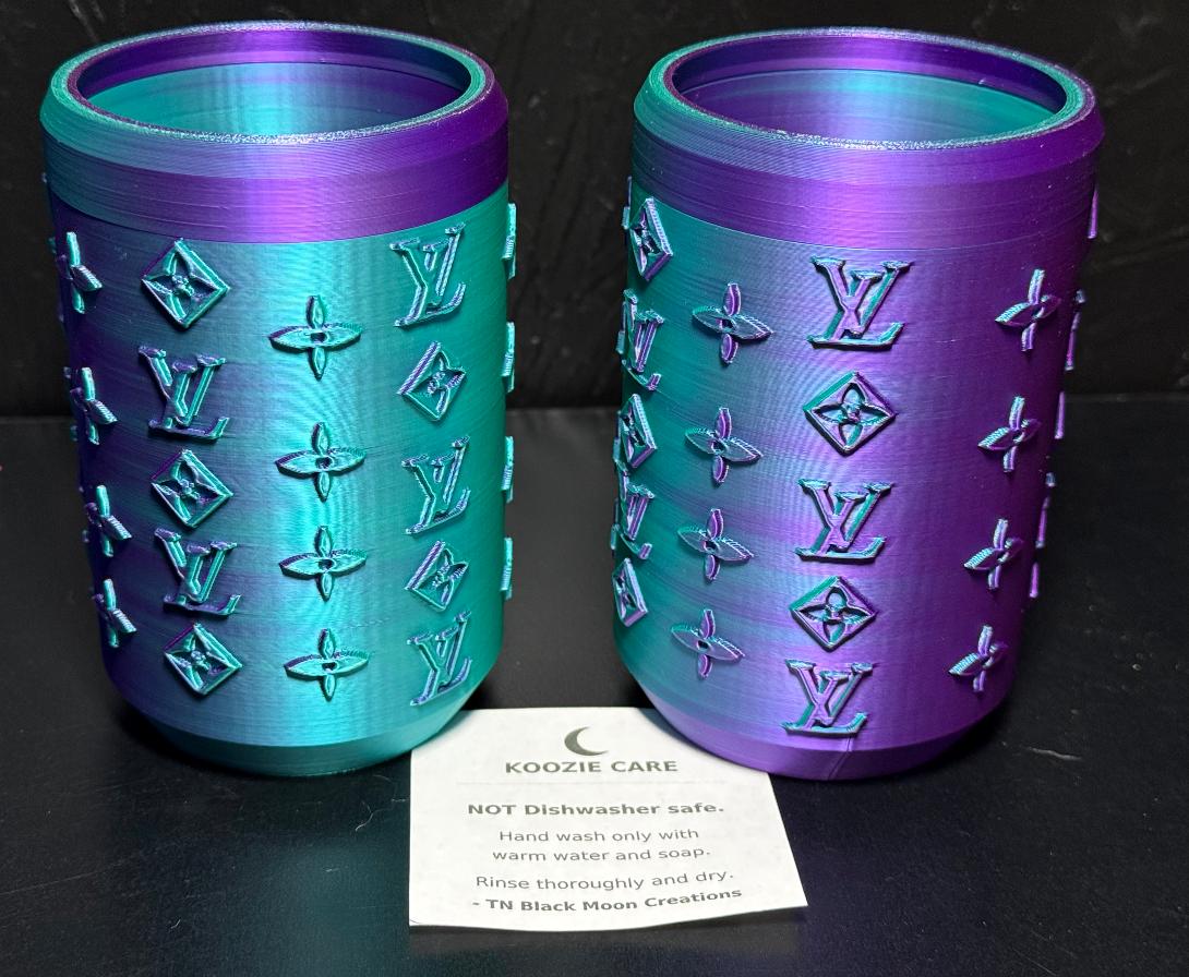 Purple & Teal Koozie